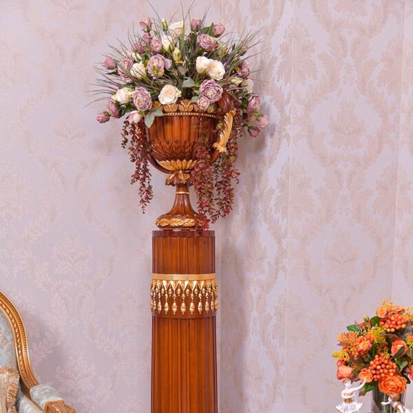 wooden vase