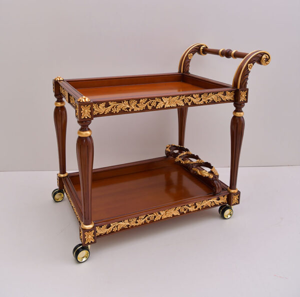 Wooden classic luxury design Bar cart