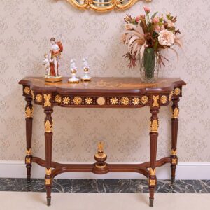 Classic Luxury Italian Console Table and classic design mirror