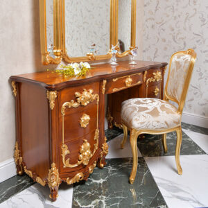 Italian Classic Luxury Design Wooden Dressing Table